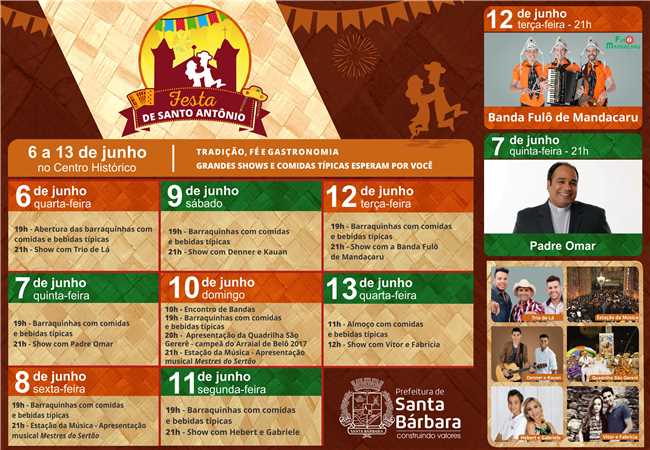 Banner Festa de Santo Ant&#244;nio